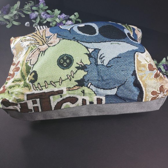 Stitch Canvas Casual Shoulder Tote Bag - Picture 3 of 16